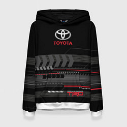 Толстовка-худи женская Toyota TRD, цвет: 3D-белый