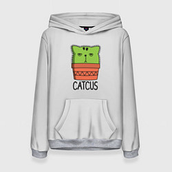 Толстовка-худи женская Cactus Catcus, цвет: 3D-меланж