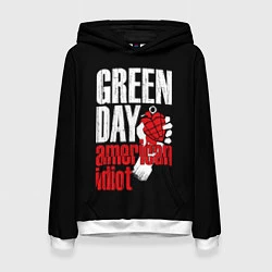 Толстовка-худи женская Green Day: American Idiot, цвет: 3D-белый