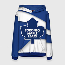 Толстовка-худи женская Toronto Maple Leafs, цвет: 3D-синий