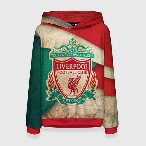 Женская толстовка FC Liverpool: Old Style / 3D-Красный – фото 1