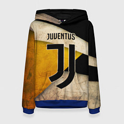 Толстовка-худи женская FC Juventus: Old Style, цвет: 3D-синий