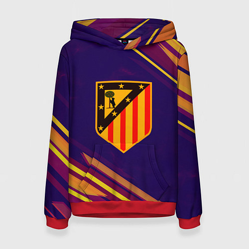 Женская толстовка Atletico Madrid / 3D-Красный – фото 1