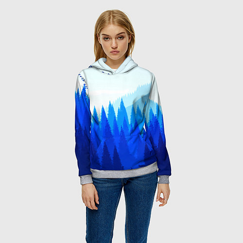 Женская толстовка Firewatch: Cold Wood / 3D-Меланж – фото 3