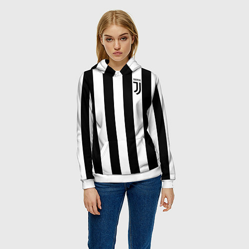 Женская толстовка FC Juventus / 3D-Белый – фото 3