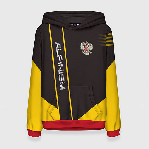 Женская толстовка Alpinism: Yellow Russia / 3D-Красный – фото 1