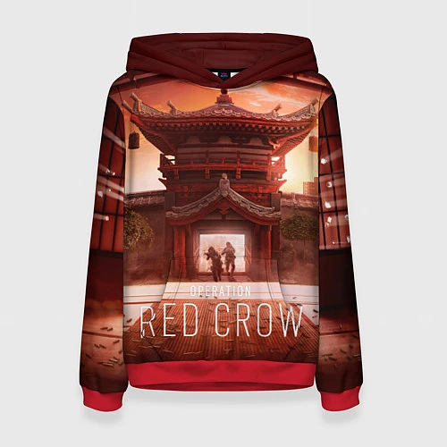 Женская толстовка R6S: Red Crow / 3D-Красный – фото 1
