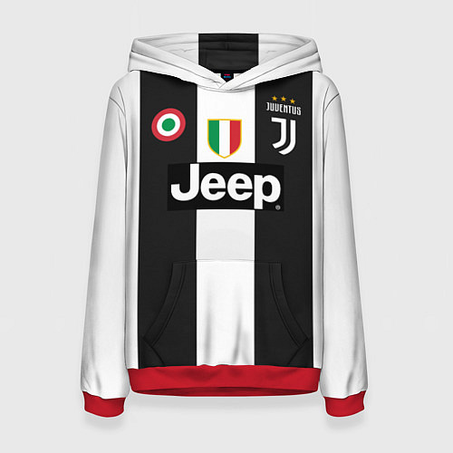 Женская толстовка FC Juventus 18-19 / 3D-Красный – фото 1