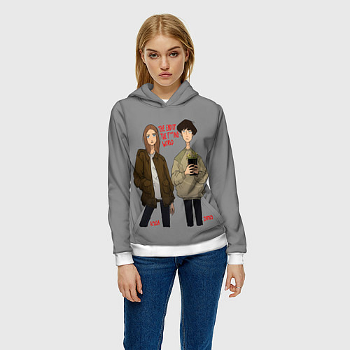 Женская толстовка End of the f*cking world / 3D-Белый – фото 3