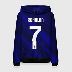 Толстовка-худи женская Ronaldo 7: Blue Sport, цвет: 3D-черный