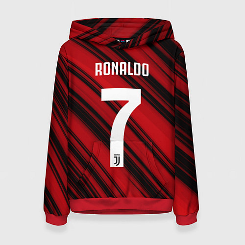 Женская толстовка Ronaldo 7: Red Sport / 3D-Красный – фото 1