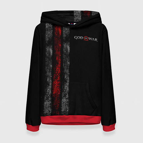 Женская толстовка God of War: Black Style / 3D-Красный – фото 1