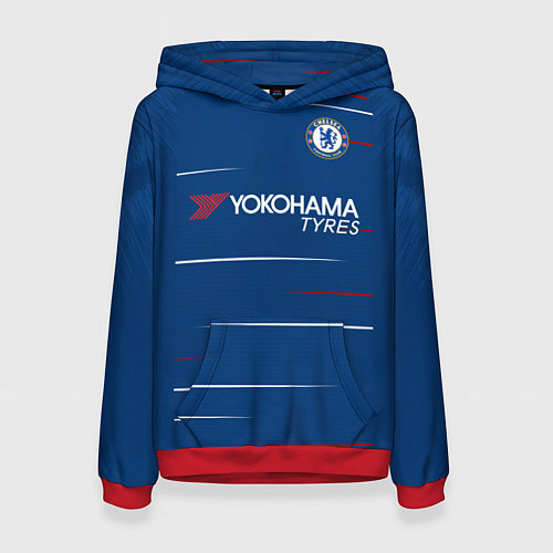 Женская толстовка FC Chelsea Home 18-19 / 3D-Красный – фото 1