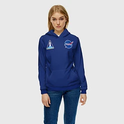 Толстовка-худи женская NASA: Special Form, цвет: 3D-синий — фото 2
