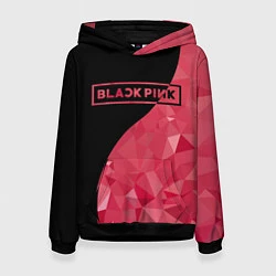 Женская толстовка Black Pink: Pink Polygons