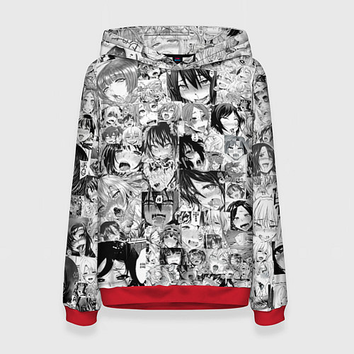 Женская толстовка AHEGAO / 3D-Красный – фото 1