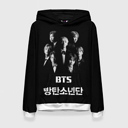 Толстовка-худи женская BTS Group, цвет: 3D-белый