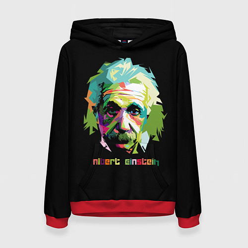 Женская толстовка Albert Einstein / 3D-Красный – фото 1