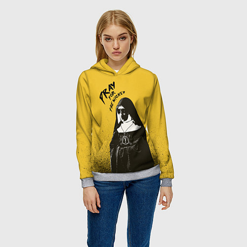 Женская толстовка Pray for the Wicked / 3D-Меланж – фото 3