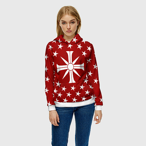 Женская толстовка Far Cry 5: Red Cult / 3D-Белый – фото 3