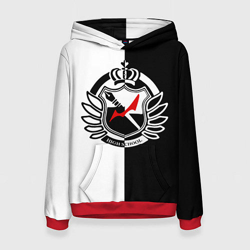 Женская толстовка MONOKUMA SCHOOL / 3D-Красный – фото 1