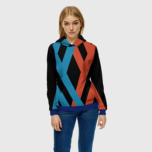 Женская толстовка Darling in the Franxx / 3D-Синий – фото 3