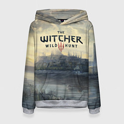 Толстовка-худи женская The Witcher 3: Wild Hunt, цвет: 3D-меланж