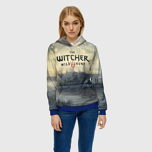 Женская толстовка The Witcher 3: Wild Hunt / 3D-Синий – фото 3
