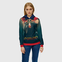 Толстовка-худи женская Momonga Overlord, цвет: 3D-красный — фото 2