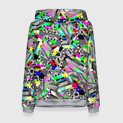 Толстовка-худи женская Экран профилактики, цвет: 3D-меланж