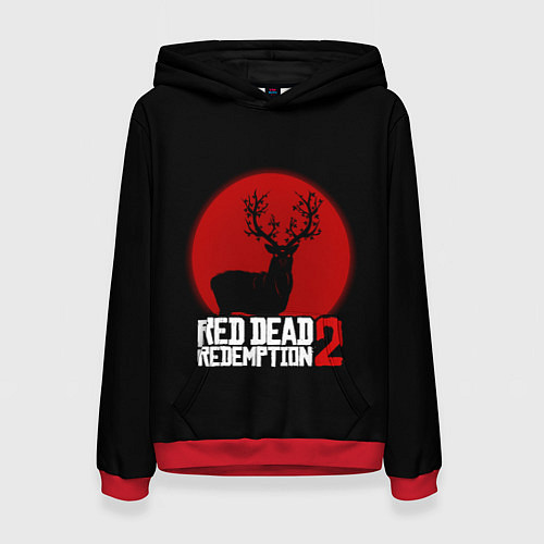 Женская толстовка RDR 2: Sunshine Deer / 3D-Красный – фото 1