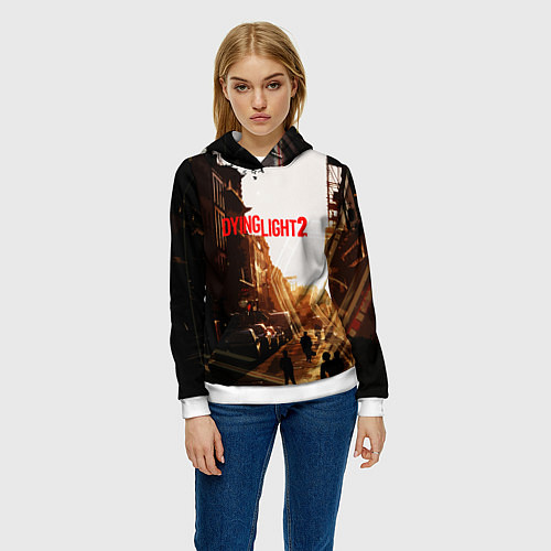 Женская толстовка Dying Light 2 / 3D-Белый – фото 3