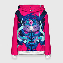 Толстовка-худи женская Мифический зверь, цвет: 3D-белый