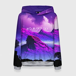 Женская толстовка No Man's Sky: Neon Mountains