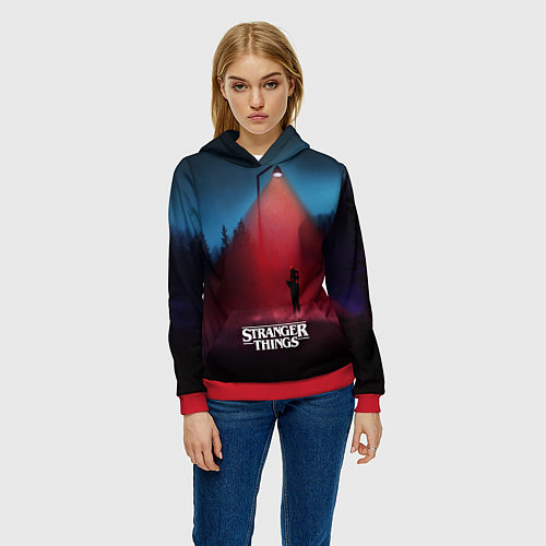 Женская толстовка Stranger Things: Red Lantern / 3D-Красный – фото 3