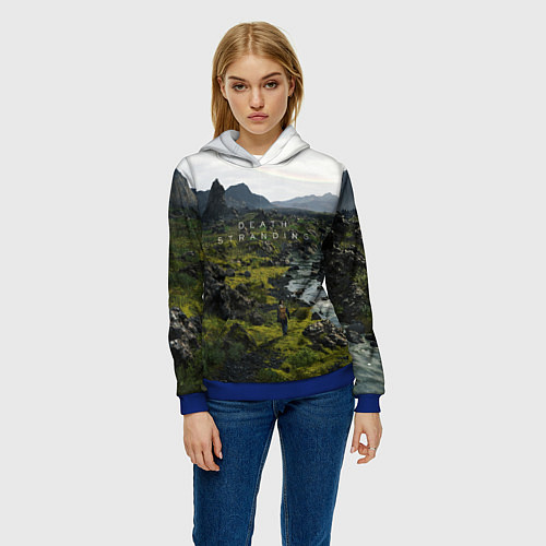 Женская толстовка Death Stranding: Green World / 3D-Синий – фото 3