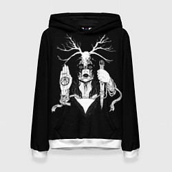 Толстовка-худи женская Ghostemane, цвет: 3D-белый