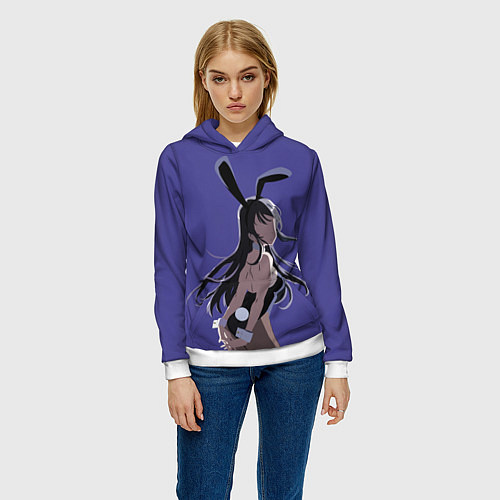 Женская толстовка Senpai Girl / 3D-Белый – фото 3