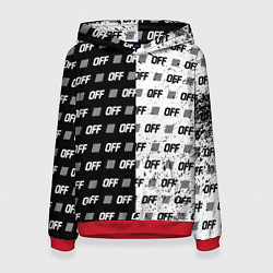 Толстовка-худи женская Off-White: Black & White, цвет: 3D-красный