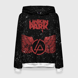 Толстовка-худи женская Linkin Park: Red Airs, цвет: 3D-белый