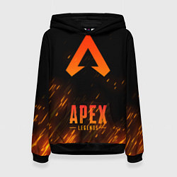 Толстовка-худи женская Apex Legends: Orange Flame, цвет: 3D-черный