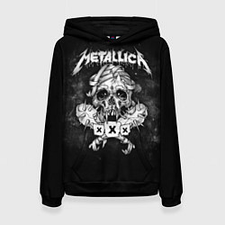 Толстовка-худи женская Metallica XXX, цвет: 3D-черный