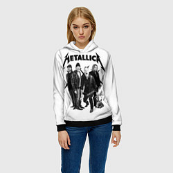 Толстовка-худи женская Metallica, цвет: 3D-черный — фото 2