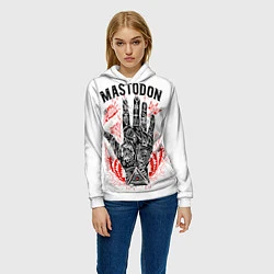 Толстовка-худи женская Mastodon: Magic Hand, цвет: 3D-белый — фото 2