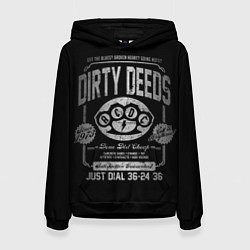 Толстовка-худи женская AC/DC: Dirty Deeds, цвет: 3D-черный
