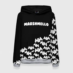 Толстовка-худи женская Marshmello: Dark Side, цвет: 3D-меланж