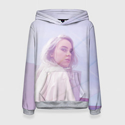 Толстовка-худи женская Billie Eilish: Light Pink, цвет: 3D-меланж