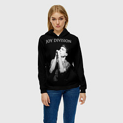 Толстовка-худи женская Joy Division, цвет: 3D-черный — фото 2