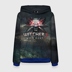 Толстовка-худи женская The Witcher 3: Wild Hunt, цвет: 3D-синий