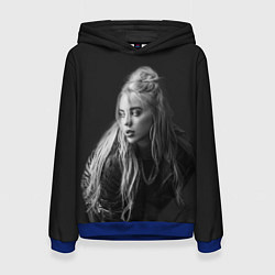 Толстовка-худи женская Billie Eilish: Black Fashion, цвет: 3D-синий